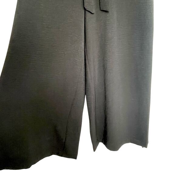 Calvin Klein Black Wide Leg Jumpsuit Size 2 Sleeveless Belted Closet Basic Work - Picture 4 of 10